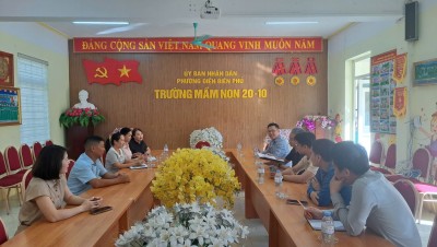 TRƯỜNG MẦM NON 20/10 QUAN TÂM KIỂM TRA, RÀ SOÁT THỰC TRẠNG CƠ SỞ VẬT CHẤT PHỤC VỤ CHĂM SÓC, GIÁO DỤC